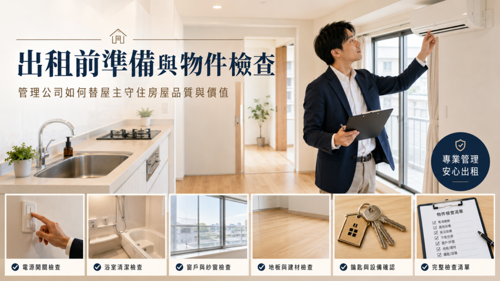 房子出租前,管理公司到底在忙什麼? 房子出租前,管理公司到底在忙什麼?