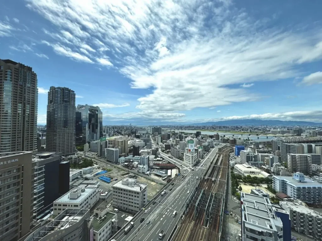 大阪市北区中津｜大阪メトロ御堂筋線中津駅徒歩2・26階西南角・3LDK・免震塔樓視野佳
